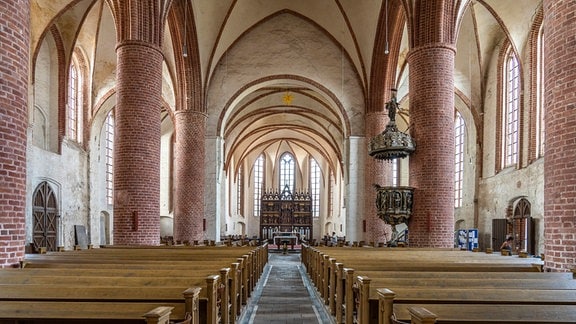 Innenraum der Kirche St. Petri in Seehausen