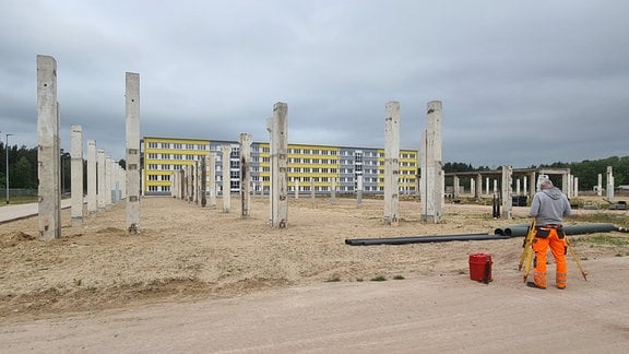 Baustelle: Asylbewerbereinrichtung in Stendal