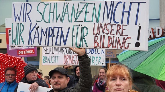 Schülerprotest in Osterburg
