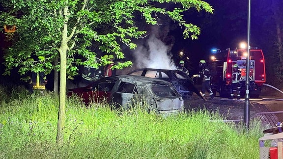 In Kamenz haben erneut zwei Autos gebrannt