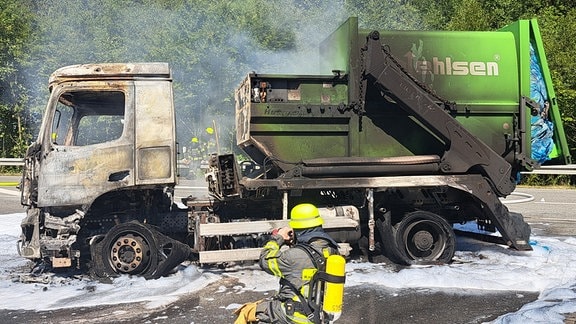 Unfall zwischen Lkw und Motorrad in Jesau