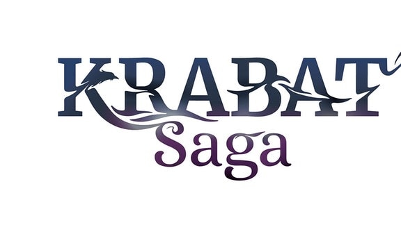 Ein Schriftzug "Krabat Saga".