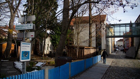 Glasbrücke am Museum in Kamenz.