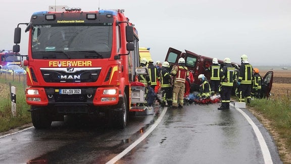 Unfall Niedergurig - Polizeieinsatz