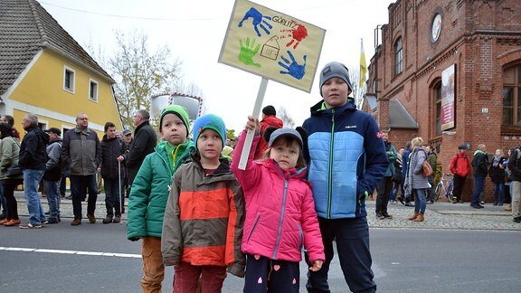 Demo vor Siemenswerk in Görlitz