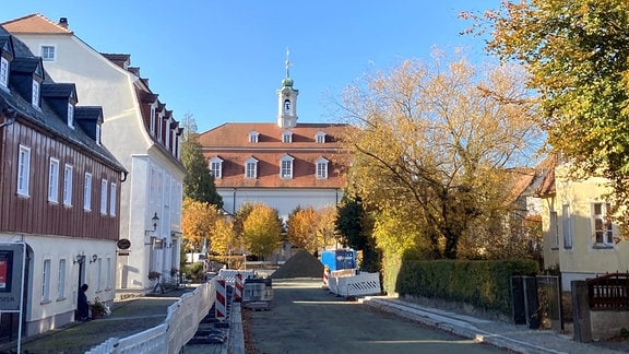 Baustelle in einer Straße