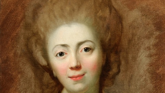 Anton Graffs Bildnis einer jungen Frau um 1780.