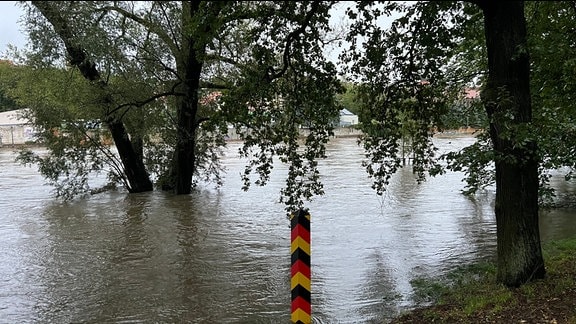 Hochwasser der Neiße in Görlitz