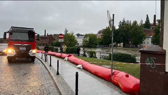 Hochwasser der Neiße in Görlitz