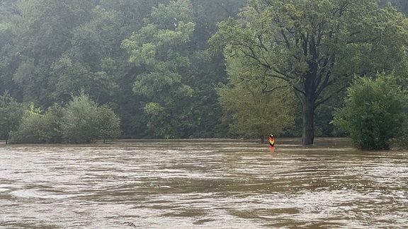 Hochwasser der Neiße in Görlitz