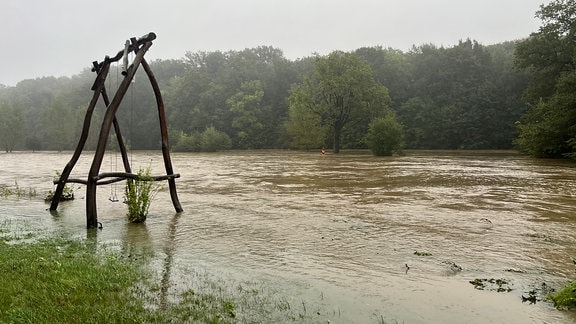 Hochwasser der Neiße in Görlitz