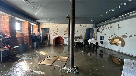 Hochwasser Görlitz Schäden Restaurant Vierradenmühle