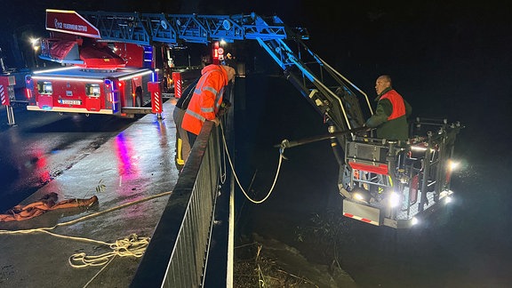 Feuerwehreinsatz Hochwasser Grenzübergang Zittau