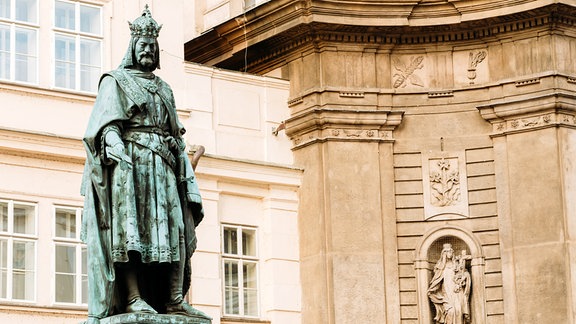 Bronze Statue Kaiser Karl IV. 