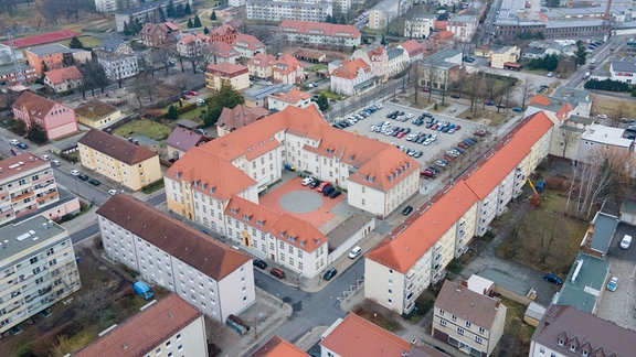 Das Rathaus am Marktplatz in WEißwasser, 2023