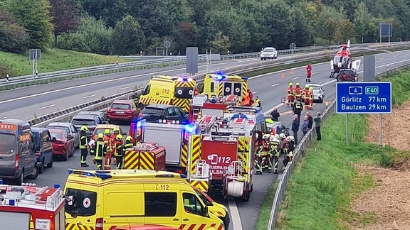 Unfall A4 Richtung Görlitz Ohorn