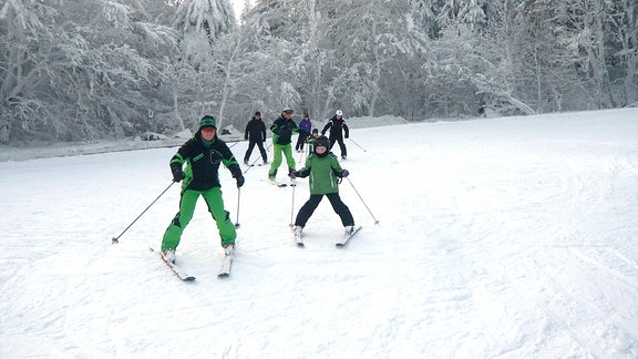 Skischule Wolfgang Kießlich an der Lausche bei der Rübezahlbaude.