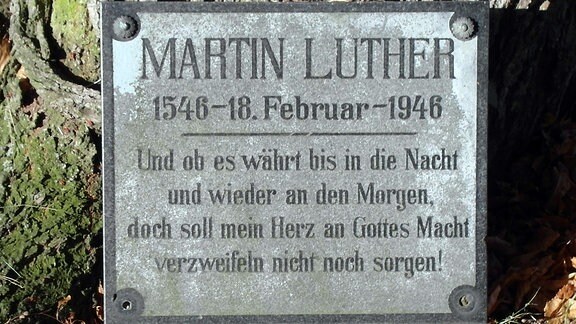 Gedenkstein an der Luthereiche in Röhrsdorf