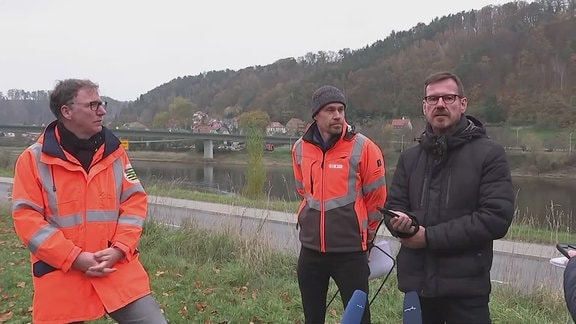 Pressekonferenz: Brückensperrung Bad Schandau