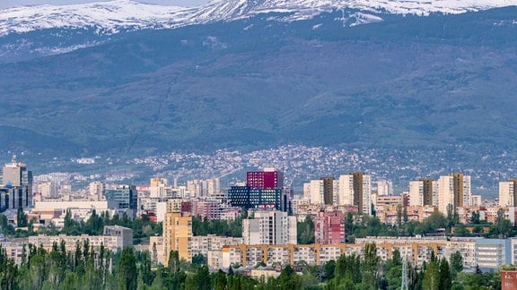 Blick auf die Stadt Sofia in Bulgarien 