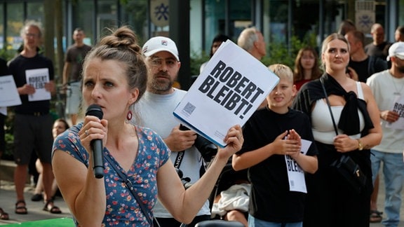 Demo gegen Abschiebung von Robert in Chemnitz