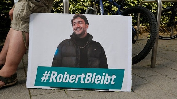 Demo gegen Abschiebung von Robert in Chemnitz