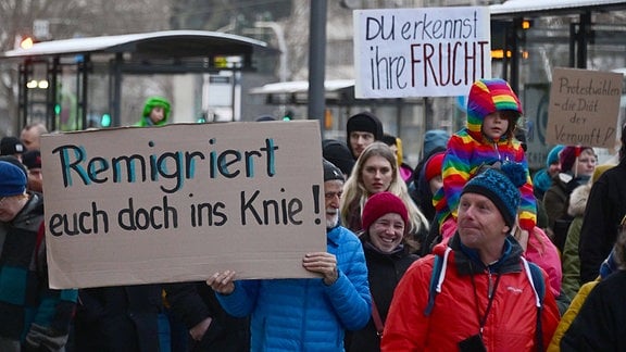 Kraftvolles Zeichen Chemnitzer Bürger gegen Nazis 