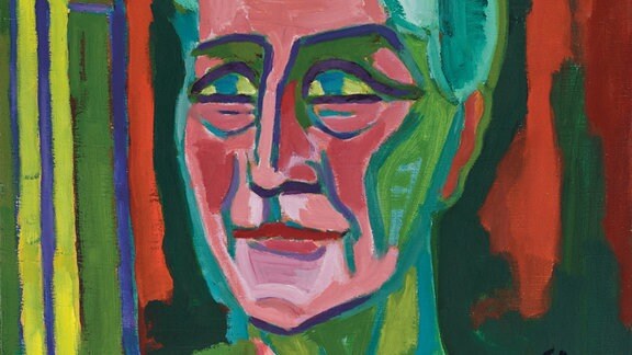 Ein Portrait von Hanna Bekker, gemalt von Karl Schmidt-Rottluff, 1952 