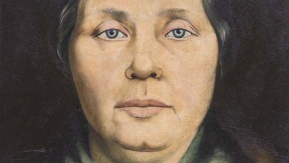 Gemälde einer älteren Frau