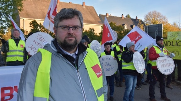 Gewerkschaftssekretär Thomas Bittner von der Gewerkschaft Verdi