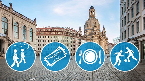 Collage - ab sofort geltende Lockerungen in Dresden