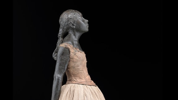 Edgar Degas, Kleine vierzehnjährige Tänzerin, um 1880 Bronze, bemalt, Tüll, Skulpturensammlung