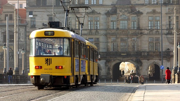 Tatra-Straßenbahn in Dresden