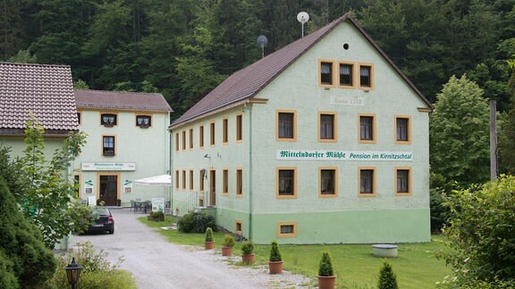 Die Pension Mittelndorfer Mühle in Sebnitz (Sachsen)