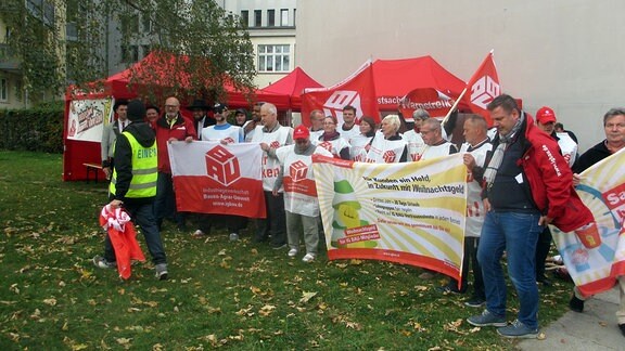 Gebäudereiniger in Dresden streiken