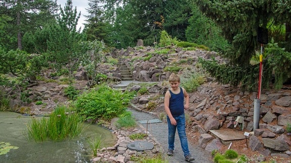 Der Botanische Garten ist auch nach geografischen Regionen unterteilt. In einem steinernen Teil wachsen Hochgebirgspflanzen.