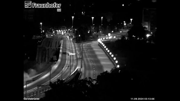 Webcamfoto -Einsturz Carolabrücke