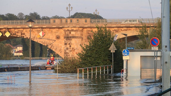 Hochwasser der Elbe am 20.09.2024