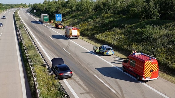 Unfall Autobahn A17 Prohlis