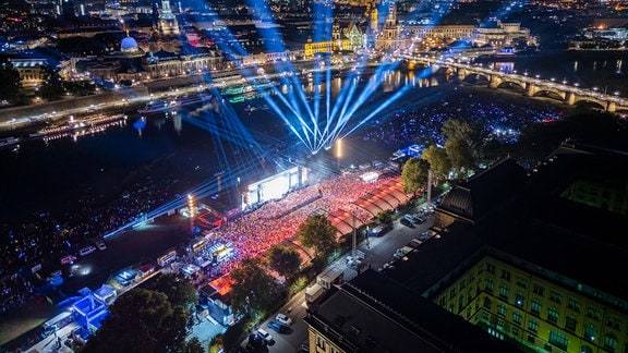 Luftbild der Kaisermania in Dresden