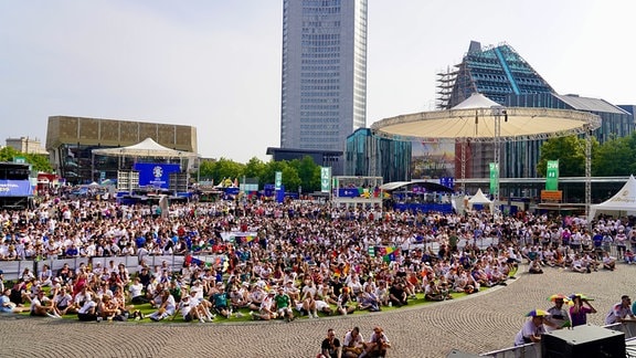 Fanfest in Leipzig, Augustusplatz