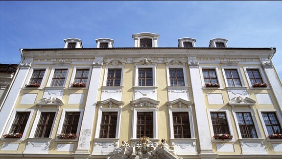 Die barocke Fassade des Kulturhistorischen Museums in Görlitz