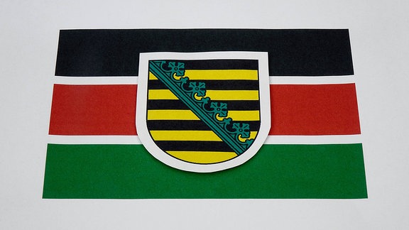 Das Wappen Sachsens