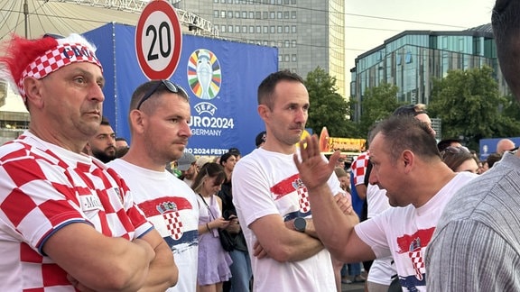 Lange Gesichter bei den kroatischen Fans