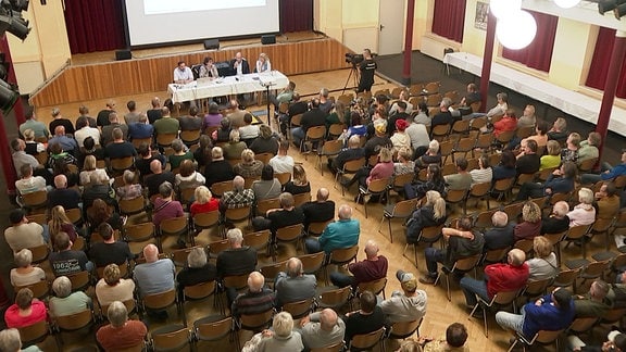 Bürgerversammlung in Torgau zur geplanten Asylunterkunft.