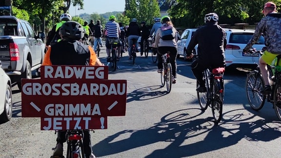 Fahrrad-Demo von Großbardau nach Grimma