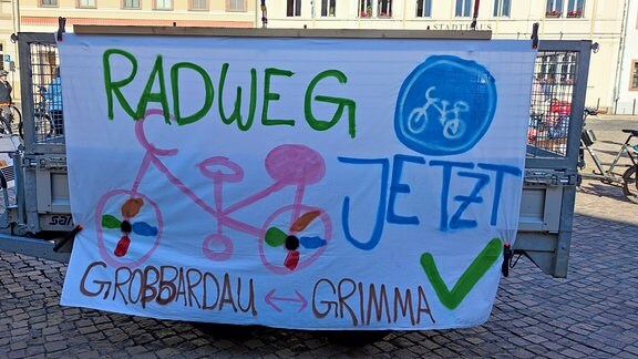 Fahrrad-Demo von Großbardau nach Grimma