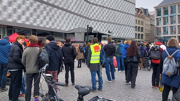 Klimastreik mit Verdi in Leipzig