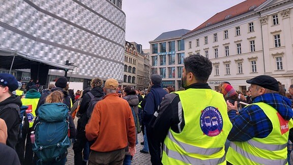 Klimastreik mit Verdi in Leipzig