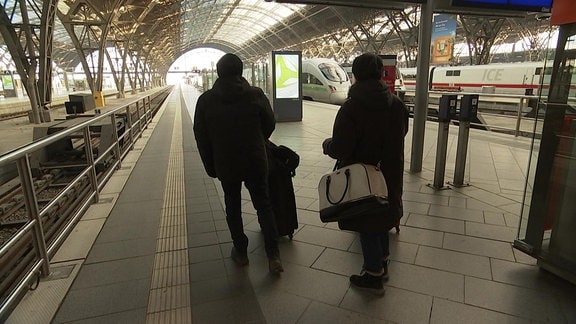 Bahnstreik im Leipziger Hauptbahnhof